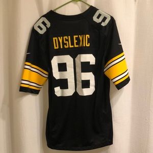 Funny Custom Steelers Jersey “Dyslexic”
